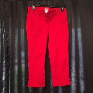Cache red Capri pants